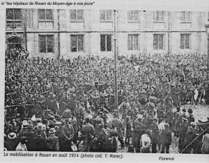 mobilisation à Rouen en août 1944